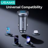  Tẩu Sạc Cho Ô Tô USAMS CC320 2.4A (2*USB-A Port) 