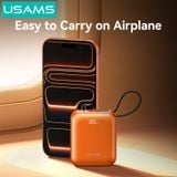  Pin Dự Phòng USAMS CD258 10000mAh 20W (With Built-in Type-C + Lighting cable, Digital Display, 3C Certification) 