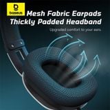  Tai Nghe Chụp Tai Có Dây 3.5mm Baseus GoPlay 1 Max Gaming (High SNR, 3.5 mm TRRS) 