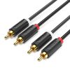  Dây cáp âm thanh chất lượng cao 2-Male to 2-Male RCA VENTION BCMBG (1.5M, RCA Cable) 