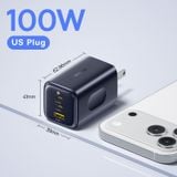  Củ Sạc Nhanh Baseus PicoGo AE11 100W (2*Type-C + 1*USB-A) 