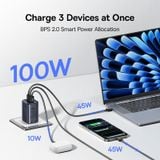  Củ Sạc Nhanh Baseus PicoGo AE11 100W (2*Type-C + 1*USB-A) 