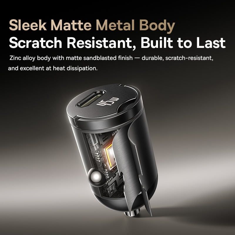  Tẩu Sạc Ô Tô 1C Baseus PrimeTrip VP2 45W (with C to C 60W 1m Cable) 