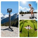  Ulanzi VL04 Action Camera Quick Release Extension Pole Invisible Rod Selfie Stick for insta360 X5/X4 for DJI Pocket 3 Action 6 