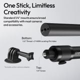  Ulanzi VL04 Action Camera Quick Release Extension Pole Invisible Rod Selfie Stick for insta360 X5/X4 for DJI Pocket 3 Action 6 