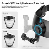  Ulanzi CM029 Head Strap Mount for Action Camera Smartphone Outdoor Cycling Fishing Hiking Boating 360° Horizontal Vertical 