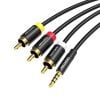  Dây cáp âm thanh chất lượng cao 3.5mm to 3RCA VENTION VAB-R07-B150 (1.5M) 