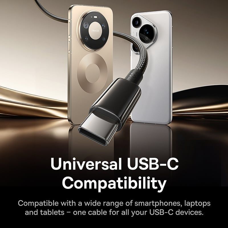  Cáp Sạc Nhanh USB to Type-C Baseus Tungsten Gold Air 100W (1.2m, 480Mbps) 