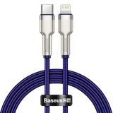  Cáp sạc nhanh C to Lightning 20W cho iPhone 12 Series Baseus Cafule Metal Series (20W, Type C to Lightning Fast charge  Data Cable) 