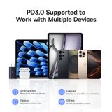  Củ Sạc Nhanh 2C+A Baseus PicoGo AE11 67W (GaN6 Pro, Navitas GaNFast™, BPS 2.0) 