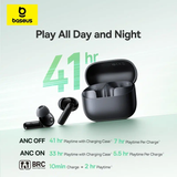  Tai Nghe Không Dây TWS Baseus Bass BP1 NC (Bluetooth v6.0, 7H, IP55, -43dB ANC, 4-Mic AI ENC, SuperBass) 