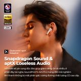  Tai Nghe Bluetooth TWS SoundPEATS Air5 Pro (Bluetooth v5.4, 7H, AI Hybrid ANC, LC3 codec, Control via PeatsAudio app, 6-Mics Built-in + Qualcomm cVc Algorithm) 