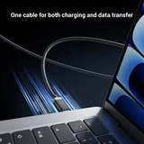  Cáp Sạc Nhanh Thu Gọn Từ Tính C to C CUKTECH 6 240W (OLED Display, 6A, PD3.1/Mi Turbro, Supports CarWith/CarPlay/HiCar, 1.5m) 