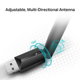  USB Wi-Fi TP-LINK Archer T2U Plus (Wi-Fi 5, Dual-Band, 600Mbps) 