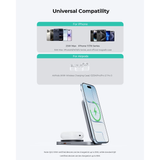  Đế Sạc Không Dây Để Bàn 2-in-1 AUKEY MagFusion L Pro LC-MC212 25W (Qi2.2, Strong magnetic attraction) 