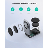  Đế Sạc Không Dây Để Bàn 2-in-1 AUKEY MagFusion L Pro LC-MC212 25W (Qi2.2, Strong magnetic attraction) 