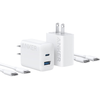  Combo Củ Sạc Nhanh 1C+1A Kèm Cáp C to C ANKER B2348 20W (PowerIQ™ 3.0, ActiveShield™, MultiProtect™) 