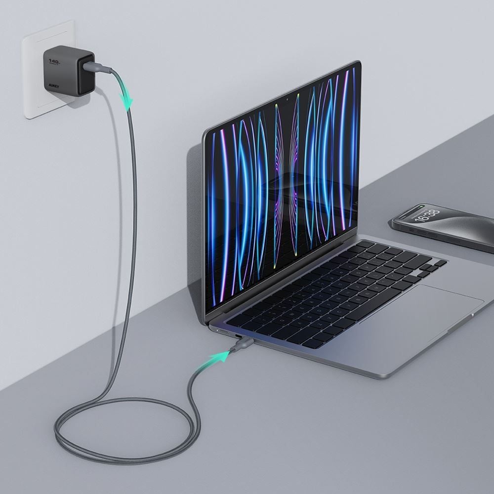  Cáp Sạc Nhanh C to C AUKEY CB-DCC063 60W (1m, 480Mbps) 