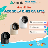  Quạt Để Bàn AECOOLY High Speed Chic 01 Lite (4000mAh, 20H, 100 Adjustable Speed, LED Digital Display, Multi-Angle Airflow) 