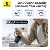  Pin Sạc Dự Phòng Baseus EnerFill FC31 10000mAh/20000mAh 22.5W (Digital Display, with 2 Built-in Cables) 