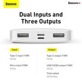  Pin sạc dự phòng Baseus Bipow Digital Display Power Bank (15W, USB*2+Type C, LED Display, 2 Way Fast charge ) - Cũ 
