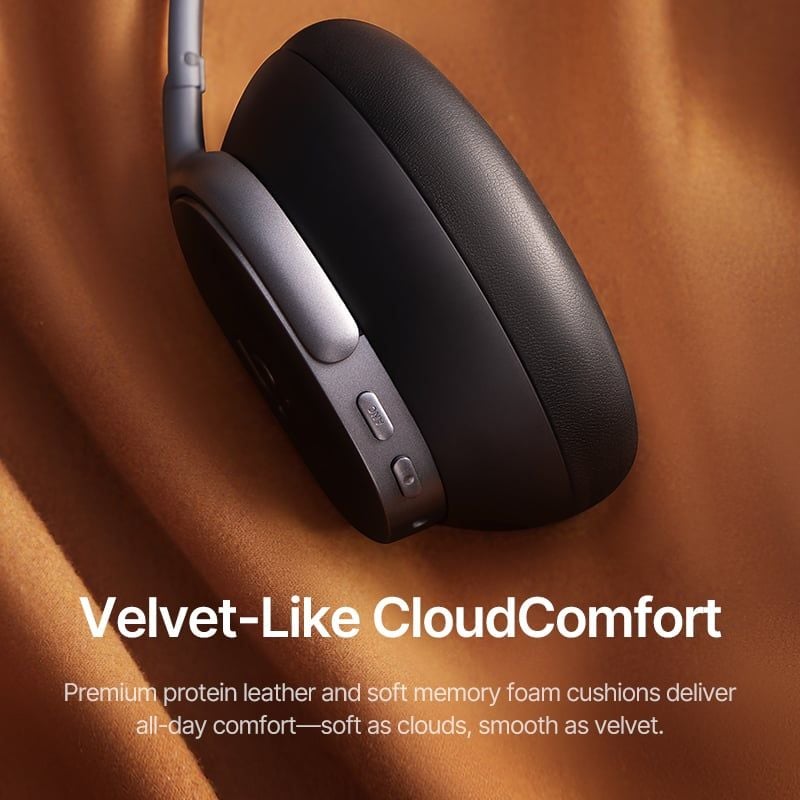  Tai Nghe Chụp Tai Không Dây Baseus Inspire XH1 (Bluetooth v6.1, 100H, Smart App Control, -48dB ANC, 5-Mic ENC, Sound By Bose, Dolby Audio, LDAC, Hi-Res Audio, SuperBass 3.0, SuperBalance 3.0, SoundFit) 