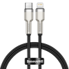  Cáp sạc nhanh C to Lightning 20W cho iPhone 12 Series Baseus Cafule Metal Series (20W, Type C to Lightning Fast charge  Data Cable) 