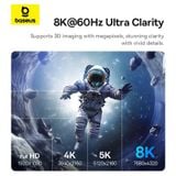  Cáp chuyển Type C to HDMI Baseus High Definition Series 8K/60Hz Adapter (1.5m, siêu nét) - Cũ 