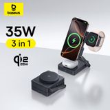  Đế Sạc Đứng Không Dây 3-in-1 Baseus PicoGo AF21 35W (Qi2.2 25W Wireless Charging) 
