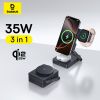  Đế Sạc Đứng Không Dây 3-in-1 Baseus PicoGo AF21 35W (Qi2.2 25W Wireless Charging) 