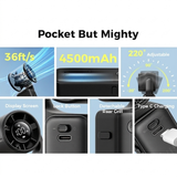 Quạt Cầm Tay AECOOLY AirGimbal Pro PF04s (4500mAh, 19H, Display Screen, 11m/s, 15000RPM, 220° Adjustable, 5-Speed Turbo Wind) 