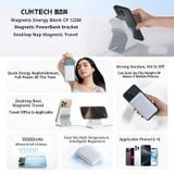  Pin Dự Phòng Không Dây CUKTECH CP122ML 10000mAh 20W (1*Type-C Port, Sạc Không Dây 7.5W, + Đế Sạc Pin POGO Plug) 