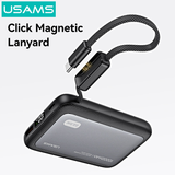  Pin Dự Phòng Bán Thể Rắn Kèm Cáp Type-C USAMS CD284 PB102 10000mAh 22.5W (1*Type-C + 1*USB-A port, Digital Display) 