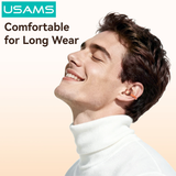  Tai Nghe Kẹp Tai Bluetooth TWS USAMS Echo R03 (Bluetooth v6.0, 4H, 11mm Large Dynamic Driver) 