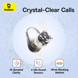  Tai Nghe Kẹp Tai Không Dây Baseus Bowie BC1 Lite (Bluetooth v6.0, 9H, IP55, Dual-Mic Al Clear Calls, SuperBass 2.0, Ultra-Low Latency) 