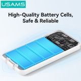  Pin Dự Phòng Kèm Cáp USB-C + Lightning USAMS CD281 10000mAh 22.5W (1*Type-C + 1*USB-A port, Digital LED Display) 