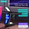  Đế sạc không dây USAMS CD181 15W 3in1 - Cũ 
