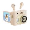  Tai Nghe Bluetooth TWS ROCK Crayon Shinchan Camera Style (with Color Touch Screen, Camera 13MP+1MP, MP3 Playback/Bluetooth, Take Photos, Fast Transfer Effortless Sharing) 