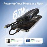  Pin Dự Phòng Baseus EnerFill FC41 10000mAh 67W (Digital Display, with Dual Built-in USB-C Cables, 1*Type-C + 1*USB-A port) 
