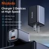  Củ Sạc Nhanh MCDODO Graphite Series CH-171 33W (Digital Display, USB + Type-C port) 
