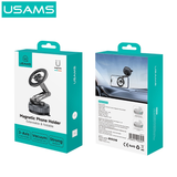 Giá Đỡ Điện Thoại Hút Chân Không Ô Tô Từ Tính + Để Bàn USAMS ZJ087 (360° Rotation, 360° Foldable, 3-Axis folding, N52 Strong magnetic adsorption) 