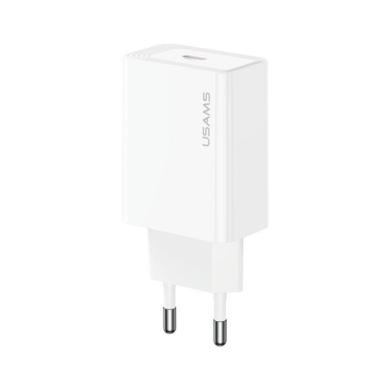 USAMS CC329 T69 30W Fast Charger (EU) - WHITE USAMS CC329 T69 30W Fast Charger (EU) - WHITE