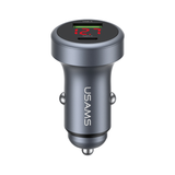  Tẩu Sạc Cho Ô Tô USAMS CC327 45W (1*Type-C + 1*USB-A Ports, Digital Display) 