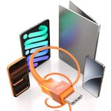  Cáp Sạc Nhanh C to C USAMS SJ775 U93 240W (PD3.1, 1.2m, Cyberpunk Light Effect, 480Mbps) 