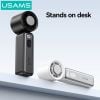  Quạt Cầm Tay Sò Lạnh Tốc Độ Cao USAMS ZB362 (7W, 2000mAh, Digital Display, 100 Wind Speeds Adjustable, 14000RPM) 