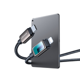  Cáp Sạc Nhanh C to Lightning USAMS SJ819 30W (1.2m, 480Mbps, Infinity Mirror LED Light) 