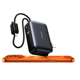  Pin Dự Phòng Kiêm Củ Sạc 3-in-1 USAMS CD260 PB88 10000mAh 22.5W (With Built-in Type-C + Lightning cable, Digital Display, 3C Certification) 