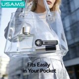  Quạt Cầm Tay Tốc Độ Cao USAMS ZB362 (7W, 2000mAh, Digital Display, Ice-Cooling, 100 Wind Speeds Adjustable, 14000RPM) 