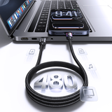 Cáp Sạc Nhanh C to C USAMS SJ815 U110 60W (480Mbps, 1.2m, RGB Lighting) 