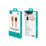  Cáp Sạc Nhanh C to C USAMS SJ773 U92 60W (1.2m, With Light, 480Mbps) 